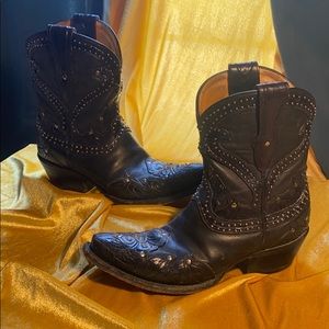 Lucchese black ankle boots, size 6.5